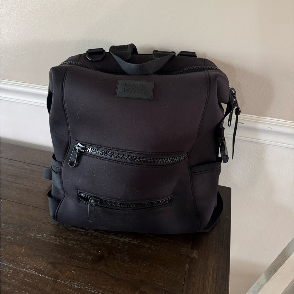 Dagne Dover Black Backpack with Sleek Design and Utility Features